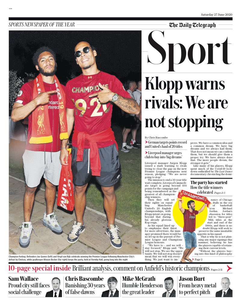 Daily Telegraph (27.06.2020)